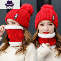 帽子女秋冬季保暖加绒韩版潮百搭月子时尚冬天女士防风针织毛线帽 FISH BASKET