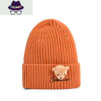 2021新款百搭毛线帽子女秋冬季可爱保暖针织帽大头围ins潮月子帽 FISH BASKET