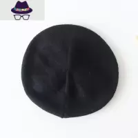 帽子女贝雷帽秋冬韩版潮日系网红款英伦复古毛线画家南瓜帽针织帽 FISH BASKET