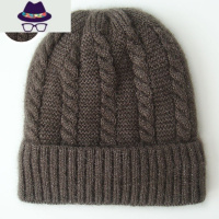 秋冬中老年妈妈帽子单层薄款冬天老太太针织毛线帽老人奶奶婆婆女 FISH BASKET