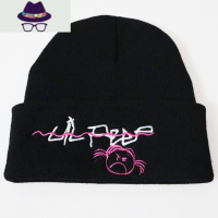 欧美街头毛线帽秋冬保暖针织帽套头冷帽子Love lil peep knit hat FISH BASKET