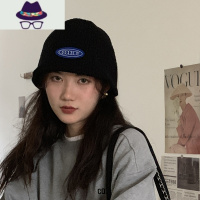 渔夫帽女早春针织帽子韩版潮牌显脸小百搭遮阳水桶帽素颜日系纯色 FISH BASKET