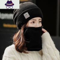 帽子女新款冬季保暖加绒毛线帽韩版百搭针织帽时尚月子帽骑车防风 FISH BASKET