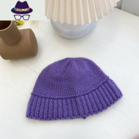 帽子女韩国东大门同款毛线渔夫帽秋冬韩版显脸小保暖针织水桶帽潮 FISH BASKET