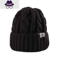 2021新款帽子女秋冬百搭韩版可爱麻花冷帽冬天加厚保暖针织毛线帽 FISH BASKET