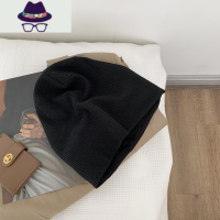 百搭堆堆帽 蜗牛爬爬家帽子女夏季月子包头帽春秋针织毛线帽冷帽 FISH BASKET