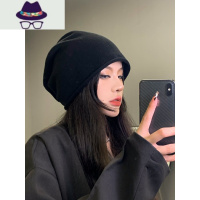 [就很绝]拽妹bi入卷边网红堆堆帽秋冬凹造型针织冷帽月子包头帽 FISH BASKET帽子