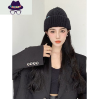 针织毛线帽女秋季保暖包头帽日系百搭网红冷帽大头围ins炸街帽子 FISH BASKET
