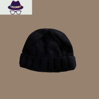 2021新款光身纯色针织帽女毛线帽日系ins冷帽学生百搭锥顶地主帽 FISH BASKET帽子