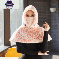 防风保暖套头披肩骑行加厚护全脸围脖斗篷帽加绒户外一体防寒面罩 FISH BASKET