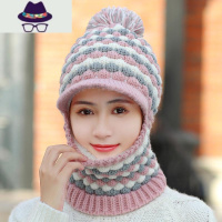 帽子围巾一体冬季防风脖套围脖面罩防寒保暖女护耳骑车加绒电动车 FISH BASKET