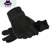 手套男冬天韩版加绒保暖学生触屏手套加厚防寒冬季骑车麂皮绒手套 FISH BASKET