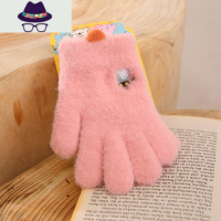 儿童宝宝五指手套秋冬薄款小童可爱女孩男童女童小孩分指全指保暖 FISH BASKET