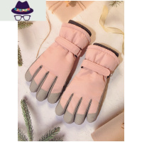 滑雪手套女冬韩版可爱防寒风雨雪骑行摩托电动车登山加厚绒棉保暖 FISH BASKET