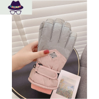 滑雪手套女防水冬季玩雪骑行韩版可爱装备棉加绒加厚防寒保暖冬天 FISH BASKET