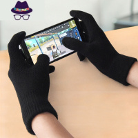 手套女冬天保暖秋季卡通学生触屏加厚绒毛线针织棉五指男士骑行车 FISH BASKET