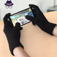 手套女冬天保暖秋季卡通学生触屏加厚绒毛线针织棉五指男士骑行车 FISH BASKET