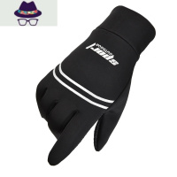 手套男士秋冬季骑行加绒加厚保暖防风防水触屏冬天摩托车骑车手套 FISH BASKET