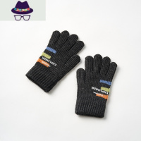 冬季儿童手套保暖小学生7岁针织男孩男童手套五指冬毛线5岁宝宝6 FISH BASKET