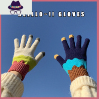 秋冬天韩版男女学生可爱毛线针织手套触屏加绒加厚保暖骑车ins风 FISH BASKET