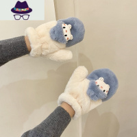 手套冬天女ins可爱加绒加厚棉保暖秋冬韩版学生骑行骑车防寒手套 FISH BASKET