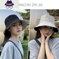 双面渔夫帽子女春秋冬季2021新款遮阳帽夏季防晒帽百搭盆帽日系潮 FISH BASKET