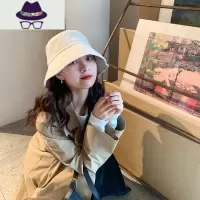 渔夫帽女冬季百搭遮阳帽薄款遮脸防晒帽2021秋冬天太阳帽子女 FISH BASKET
