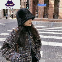 太美啦~水桶帽子女韩版秋冬保暖盆帽 日系复古百搭遮脸渔夫帽 FISH BASKET