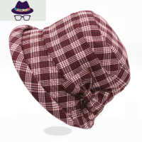 中老年春秋女渔夫帽盆帽大沿百搭秋冬布料休闲帽妈妈帽奶奶帽子 FISH BASKET