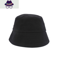 黑色渔夫帽春夏季遮脸帽潮牌嘻哈日系盆帽水桶帽情侣帽男士帽子 FISH BASKET