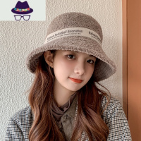 网红渔夫帽子女冬天泰迪毛绒羊羔绒秋冬季保暖韩版百搭可爱盆帽潮 FISH BASKET