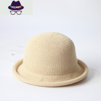 三木妈妈帽子秋冬渔夫帽日系盆帽针织防晒保暖优雅气质可折叠 FISH BASKET