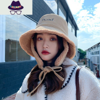 秋冬季新款渔夫帽子女士韩版百搭加绒护耳加厚骑车保暖女帽盆帽潮 FISH BASKET