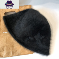 ins韩版渔夫帽女秋冬复古百搭日系毛绒保暖遮脸帽子冬季盆帽 FISH BASKET