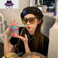小物家家夏季薄款贴布贝雷帽休闲画家帽网红同款帽子女逛街渔夫帽 FISH BASKET