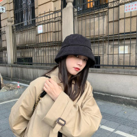 百搭指南/陈奶奶纯色简约休闲灯芯绒渔夫帽子女小檐秋冬日系盆帽 FISH BASKET