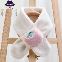 新款儿童围巾秋冬季男童女童脖套宝宝毛绒保暖可爱仿卡通围脖 FISH BASKET