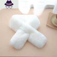 新款韩版仿濑獭围脖毛绒围巾皮草护颈保暖双面加厚百搭冬季女 FISH BASKET