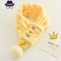 宝宝冬季韩版围巾幼儿童可爱秋冬天婴儿保暖防风毛绒脖套小孩围脖 FISH BASKET