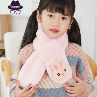 新款儿童围巾冬季仿绒宝宝保暖围脖女童韩版可爱脖套小围巾男 FISH BASKET