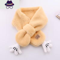 婴儿围巾冬季男童女宝宝毛绒围脖可爱防风保暖秋冬天婴幼儿童围巾 FISH BASKET