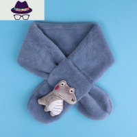 婴儿围巾秋冬季男宝宝婴幼儿女保暖毛绒卡通恐龙小孩幼童加厚围脖 FISH BASKET