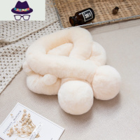 獭皮草围巾女冬季懒保暖真濑毛毛绒围脖双面加厚百搭脖套 FISH BASKET