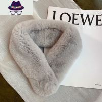 真毛~围巾围脖冬季女毛毛獭韩版百搭毛绒脖套加厚冬保暖 FISH BASKET