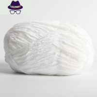 雪尼尔毛线团金丝绒雪绒花手工diy编织围巾材料包包钩针玩偶拖鞋 FISH BASKET