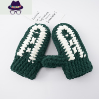 手工编织绒手套钩针diy材料包毛线编织圣诞礼物温馨节日 FISH BASKET