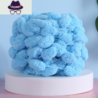 织垫子的球球线手工粗毛线座垫男女编织日系沙发柔软毛毛球围巾 FISH BASKET