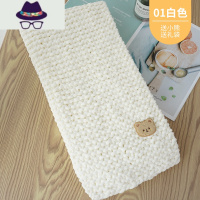手工围巾成品diy 送男女友生日礼物秋冬情侣围脖小熊手织围巾成品 FISH BASKET