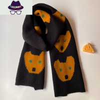 圣诞礼物~日系可爱小熊狗围巾女秋冬百搭韩版潮保暖学生披肩围脖 FISH BASKET