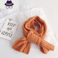 ins风纯色玉米粒儿童针织围巾脖套秋冬保暖男女童毛线围脖 FISH BASKET